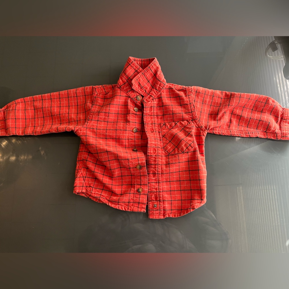 Orange vintage McKids flannel